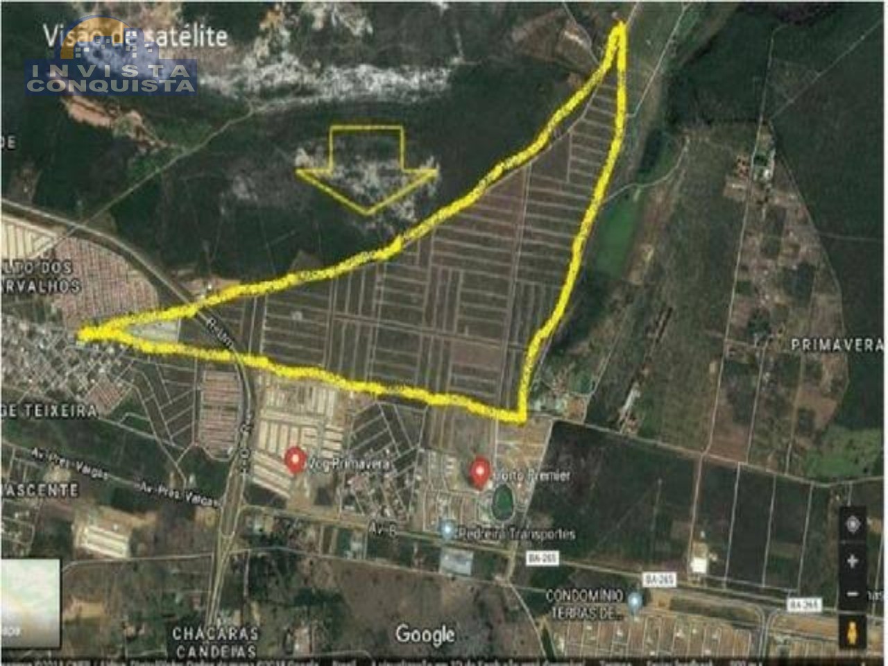 Terreno, 0.00m², à venda - PRIMAVERA - VITÓRIA DA CONQUISTA - Invista Conquista