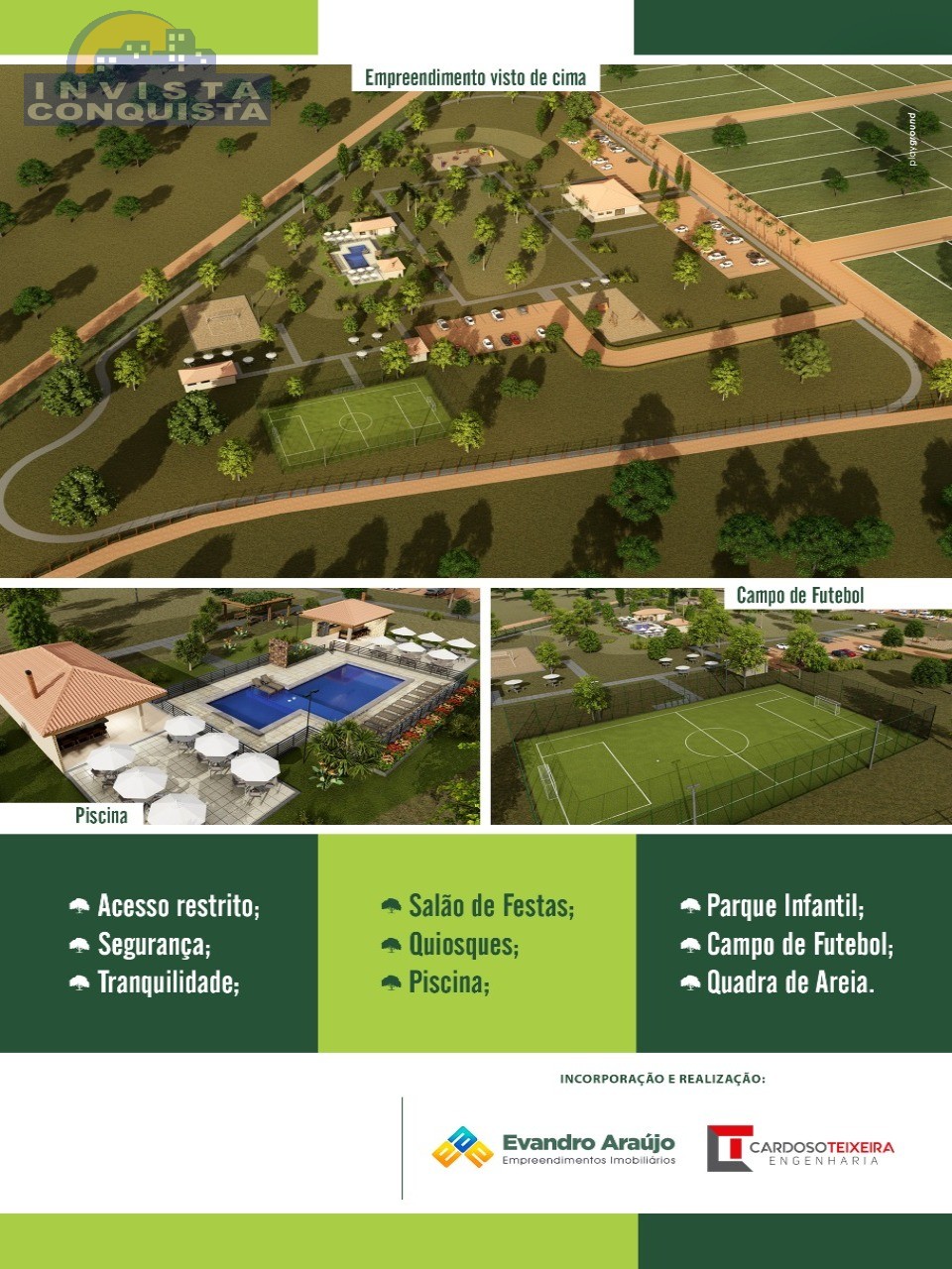 Chácara à venda, LAGOA DAS FLORES, 1000.00m² - Invista Conquista