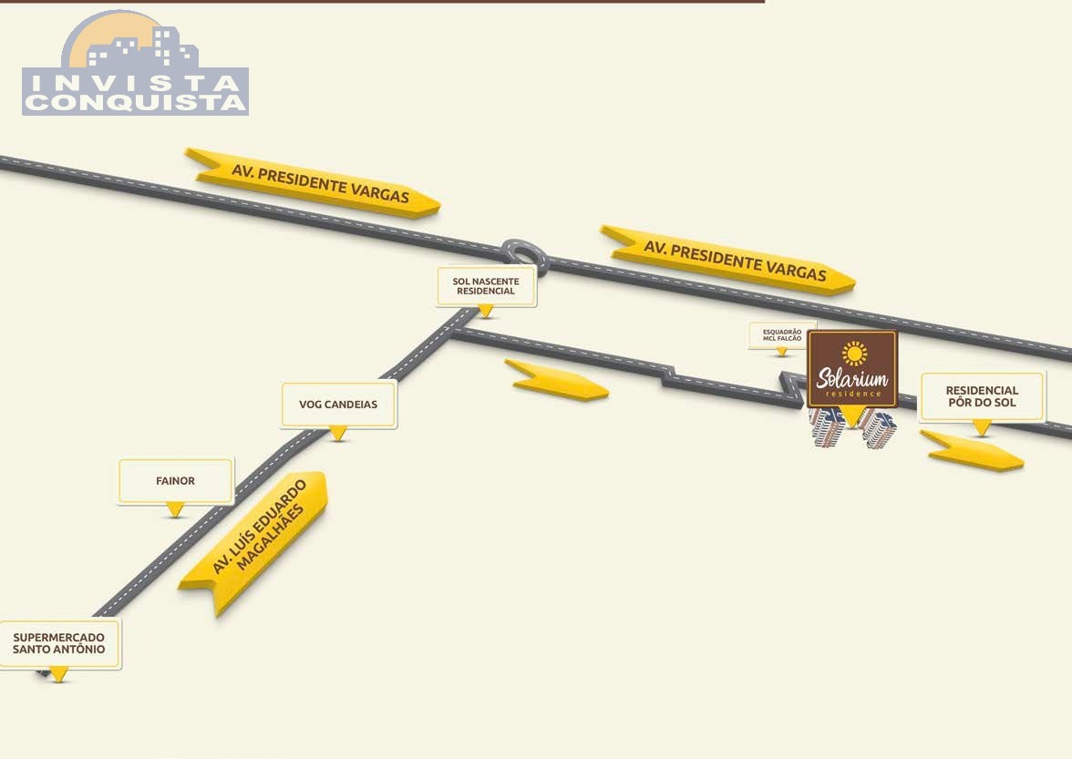 Apartamento com 3 quartos, 65.70m², à venda - CANDEIAS - VITÓRIA DA CONQUISTA - Invista Conquista
