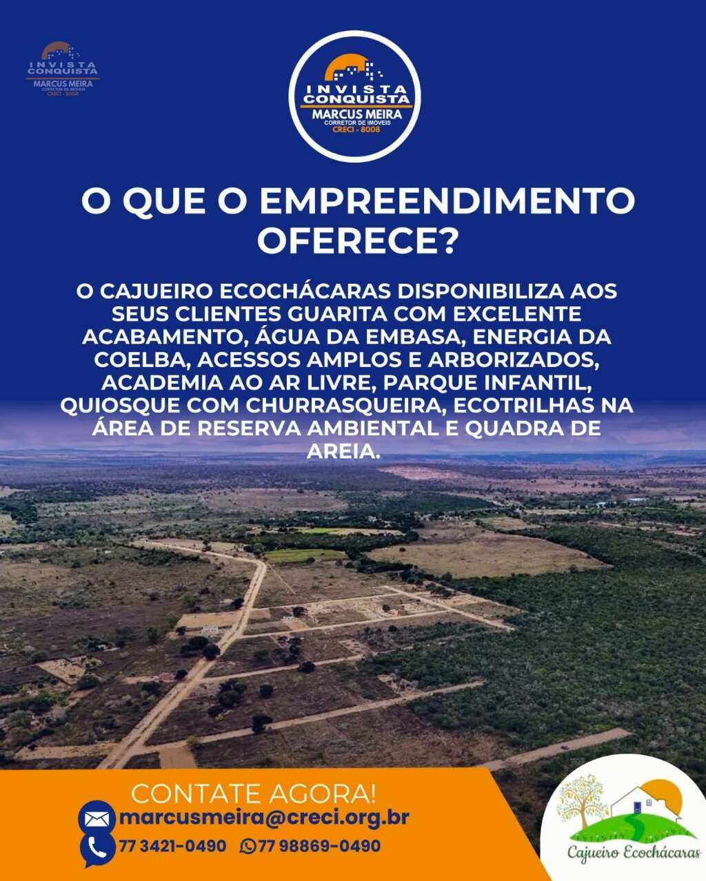 Chácara à venda em Vitória da Conquista, São Domingos, 1000m² - Invista Conquista