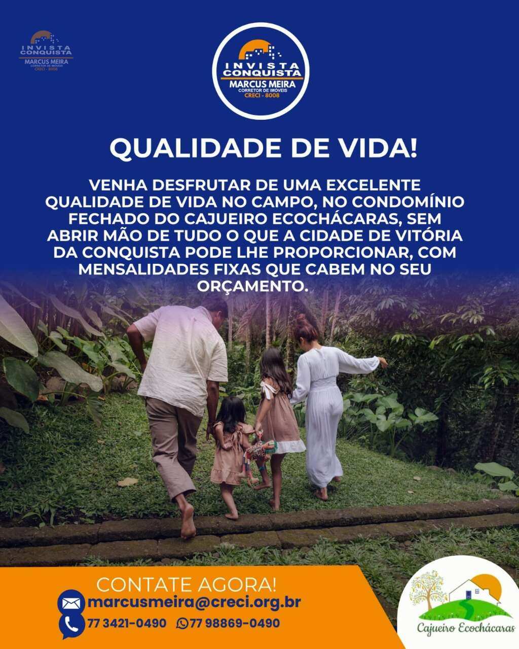 Chácara à venda em Vitória da Conquista, São Domingos, 1000m² - Invista Conquista