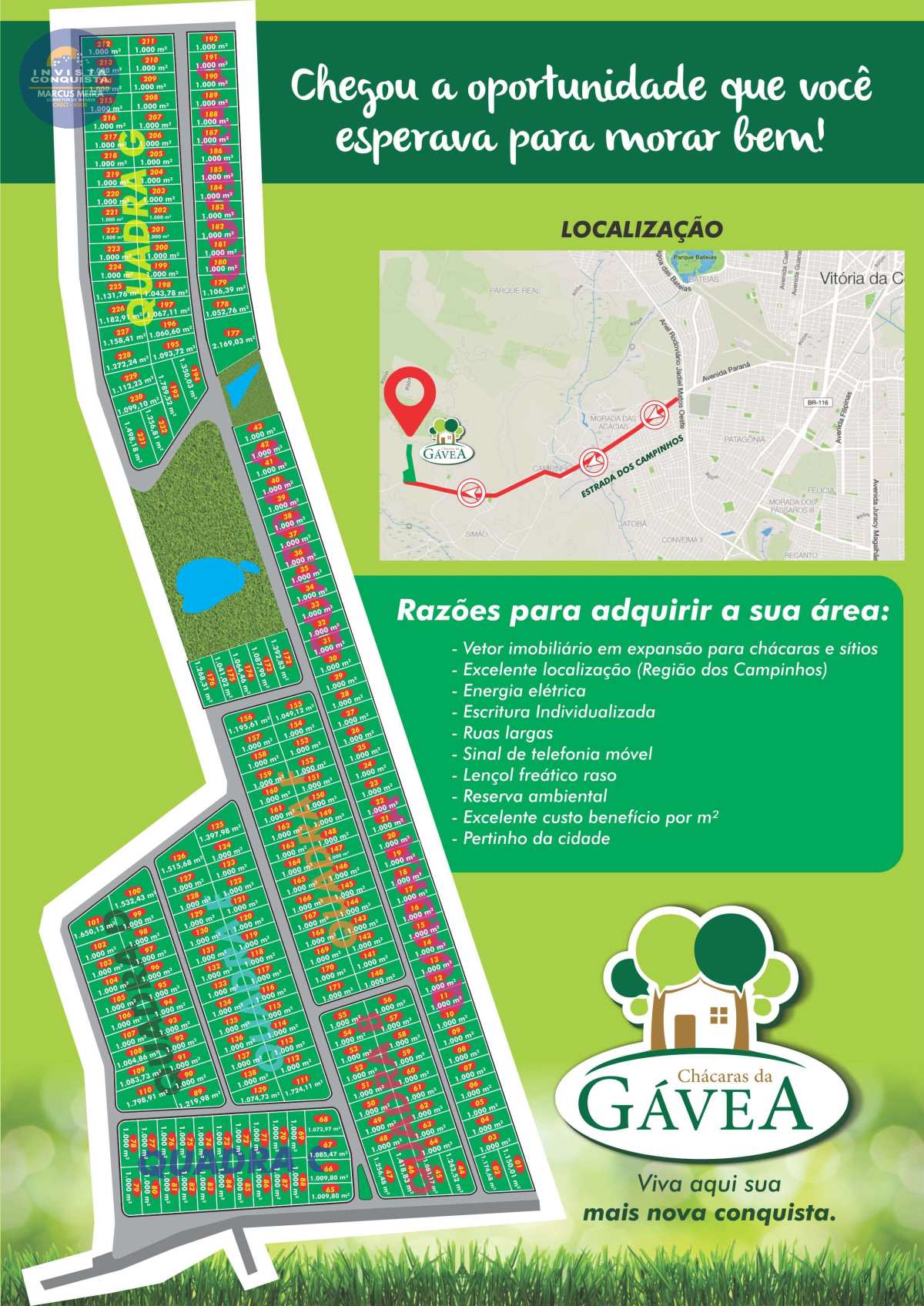 Chácara à venda em Vitória da Conquista, SIMÃO, 1000m² - Invista Conquista