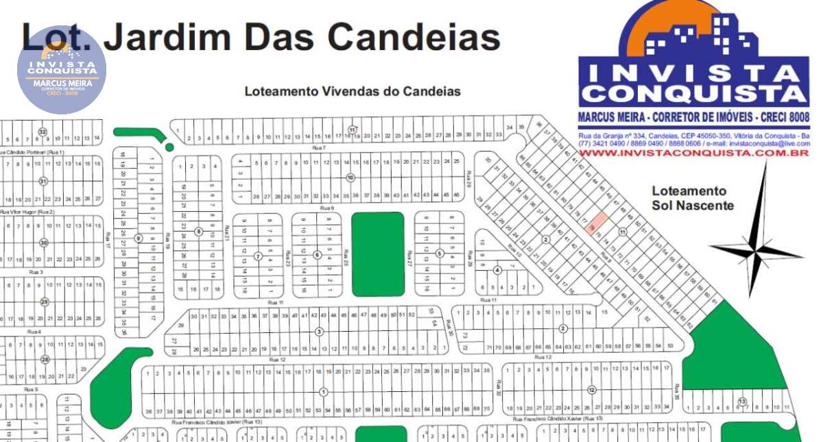 Terreno à venda em Vitória da Conquista, Candeias, 360m² - Invista Conquista